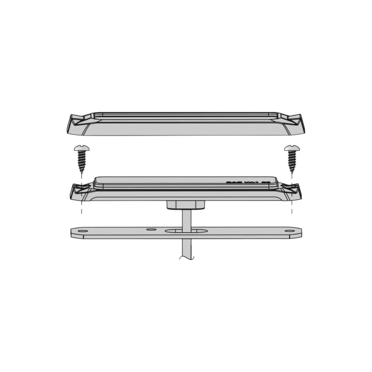 4in Builtbright 4 Slim Strobe Bar Work Surface Mnt Strobelight Amber/White (1ea)