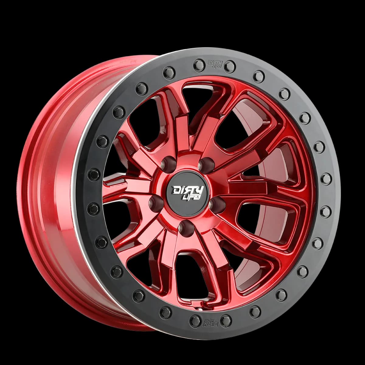 Dirty Life Race Wheels DT-1 9303 Crimson Candy Red 17X9 6-135 -12Mm 87.1Mm
