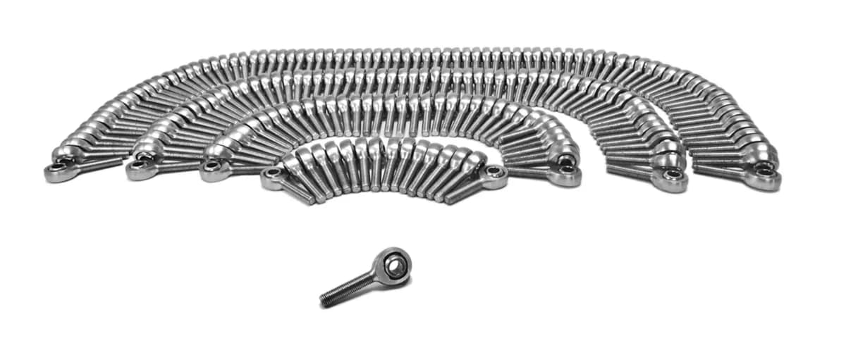 Steinjäger Inch Male Rod Ends 1/4-28 RH Chrome Moly Housing, Nylon Race 200 Pack