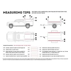Truck Canopy or Trailer with OEM Track Slimline II Rack Kit 1475mmW X 954mmL