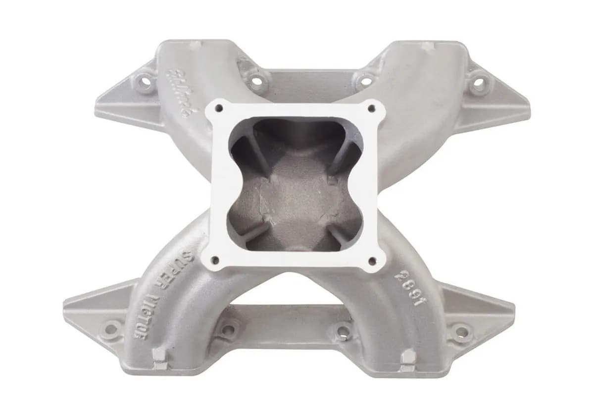 Edelbrock 2893 Super Victor Chrysler 440 Max Wedge Intake Manifold for 4500 Series Carb