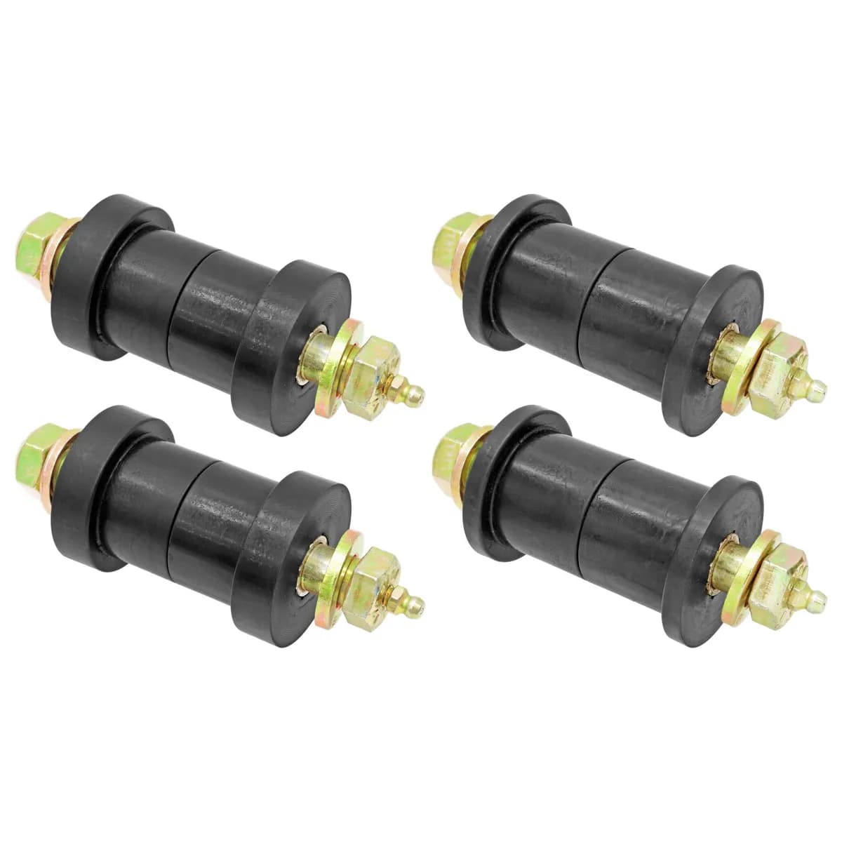 Leaf Spring Main Eye Bushing Kit 76-76 Jeep CJ Includes Urethane Bushings Greasable Hardware Set of 4 RockJock 4x4