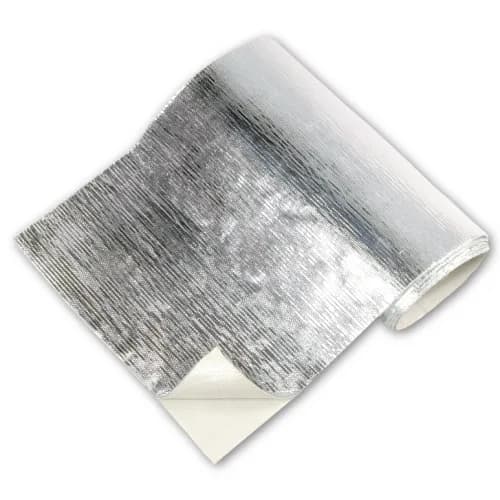 Heat Barrier 24 Inch x 36 Inch Up to 2000 Degree F Silver Adhesive Backed Thermo Tec
