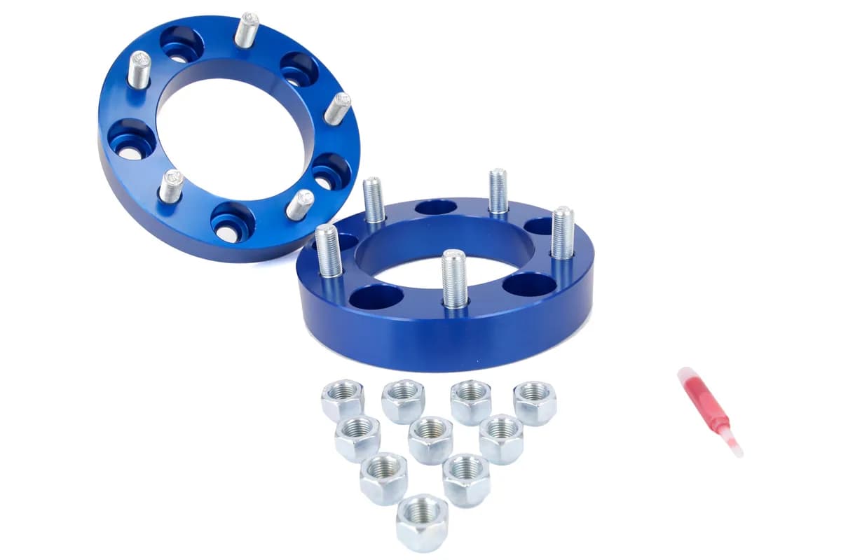 6180 Scout/6696 Bronco/4896 F150 5 X 51/2in X 11/4in Thick Blue Wheel Spacers(Pair)