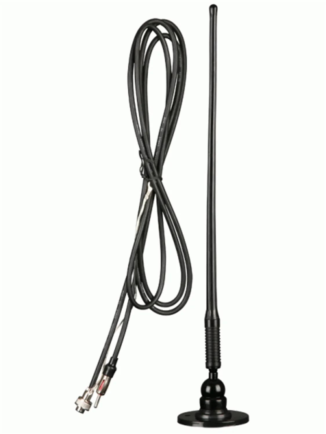 ANTENNAWorks; Universal Antenna; Split Ball HD Round;14 in./36cm Removable Mast;96 in/244cm Detachable Cable; Black;