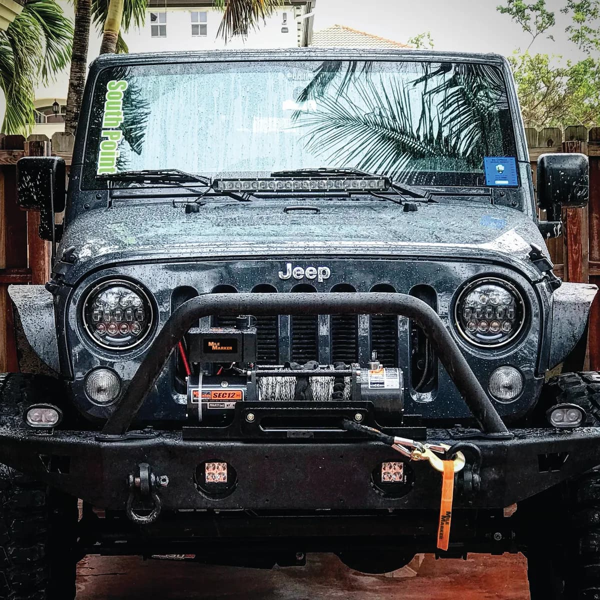 12000 LB Winch w/ 92 Foot Synthetic Rope 4.9 HP Series Wound Motor SEC12 Winch ES Premium Mile Marker