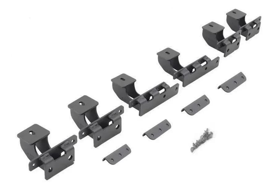 Go Rhino D64926TK - Dominator Xtreme D1,,D2, D6, DSS, DT Side Steps - Mounting Brackets Only - Textured Black