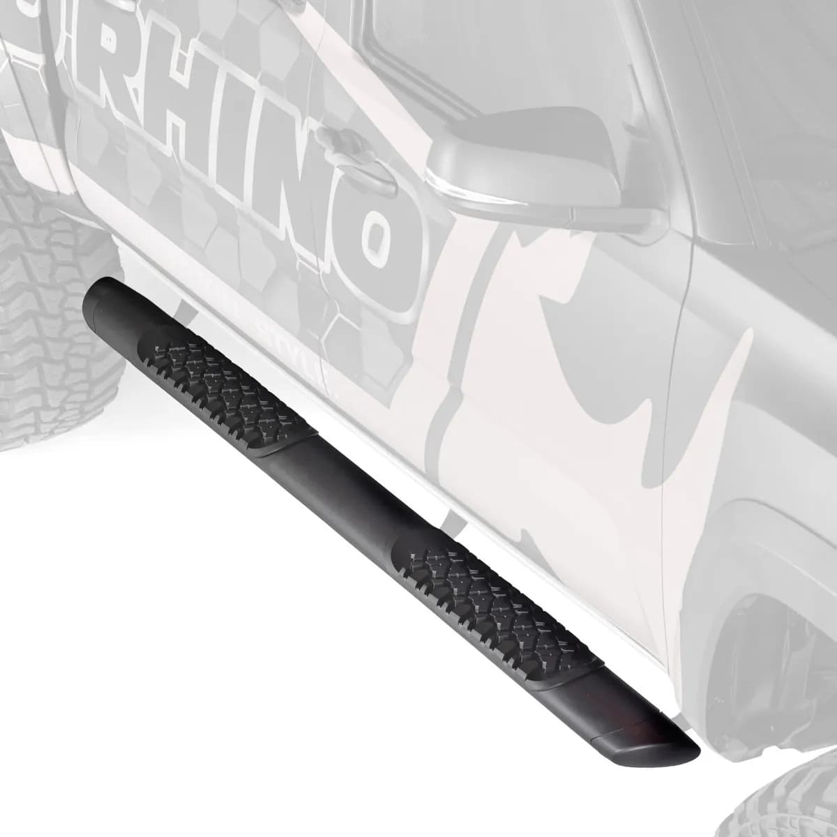 Go Rhino V3420687T - V3 Series Aluminum Side Steps with Mounting Brackets - Textured Black
