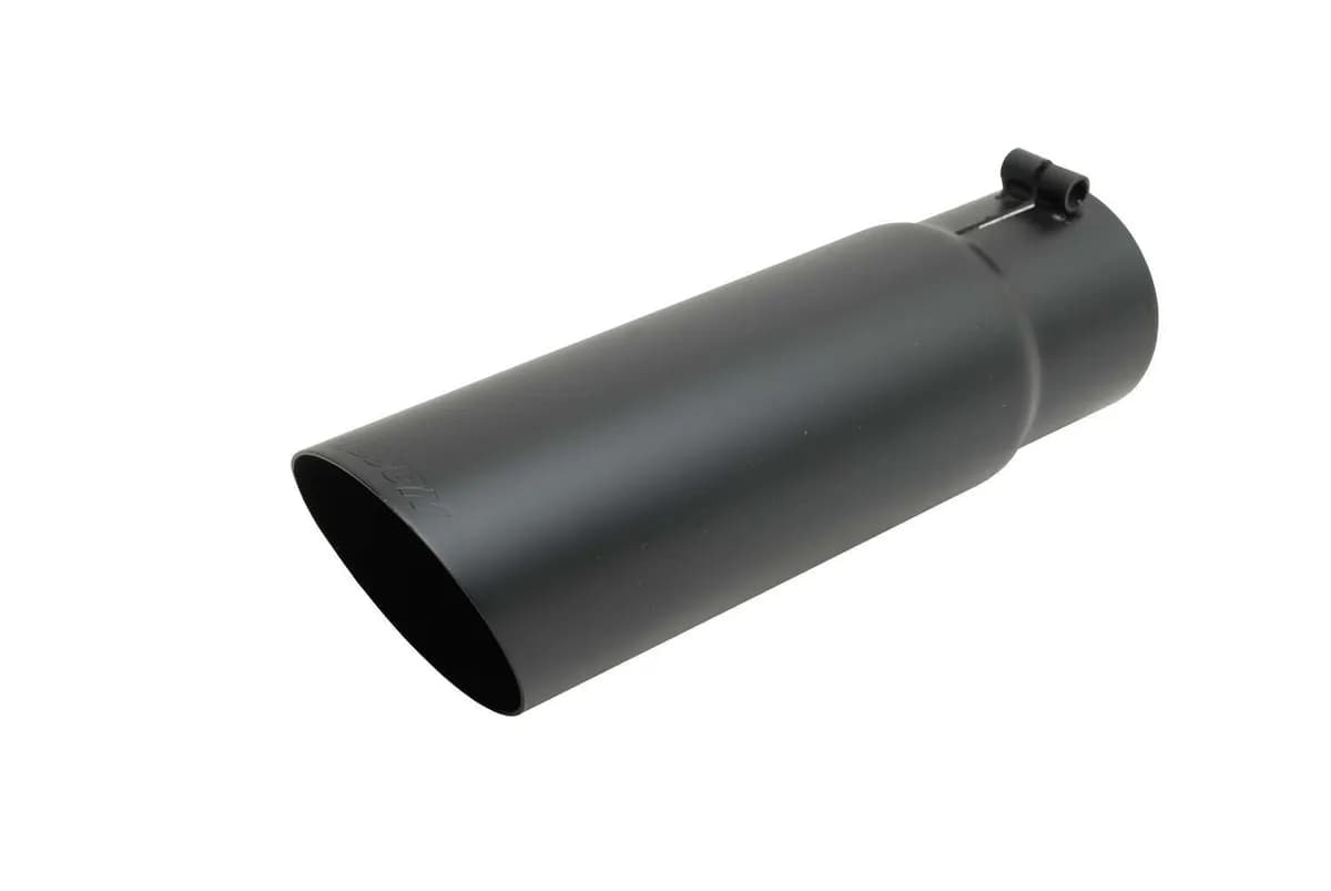 Gibson Performance Exhaust 500553-B Stainless Steel Tip>Rolled Edge Angle Tip