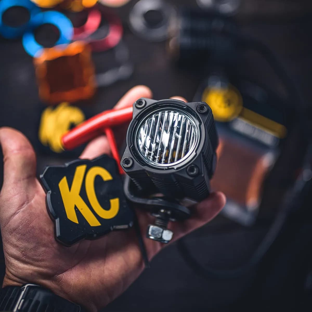 KC HiLiTES 30577 KC Bezel Ring KC FLEX ERA 1 Black 1PC