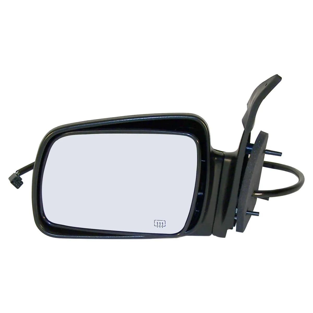 Crown Automotive Jeep Replacement 55154803 Left Power, Heated, Manual Folding Mirror for 1996-1998 Jeep ZJ Grand Cherokee