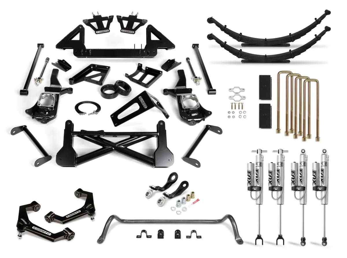 Cognito 10-Inch Performance Lift Kit with Fox PSRR 2.0 Shocks for 11-19 Silverado Sierra 2500 3500 2WD 4WD