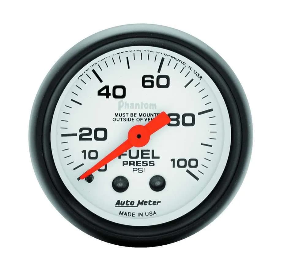 Gauge, Fuel Pressure, 2 1/16", 100psi, Mechanical, Phantom