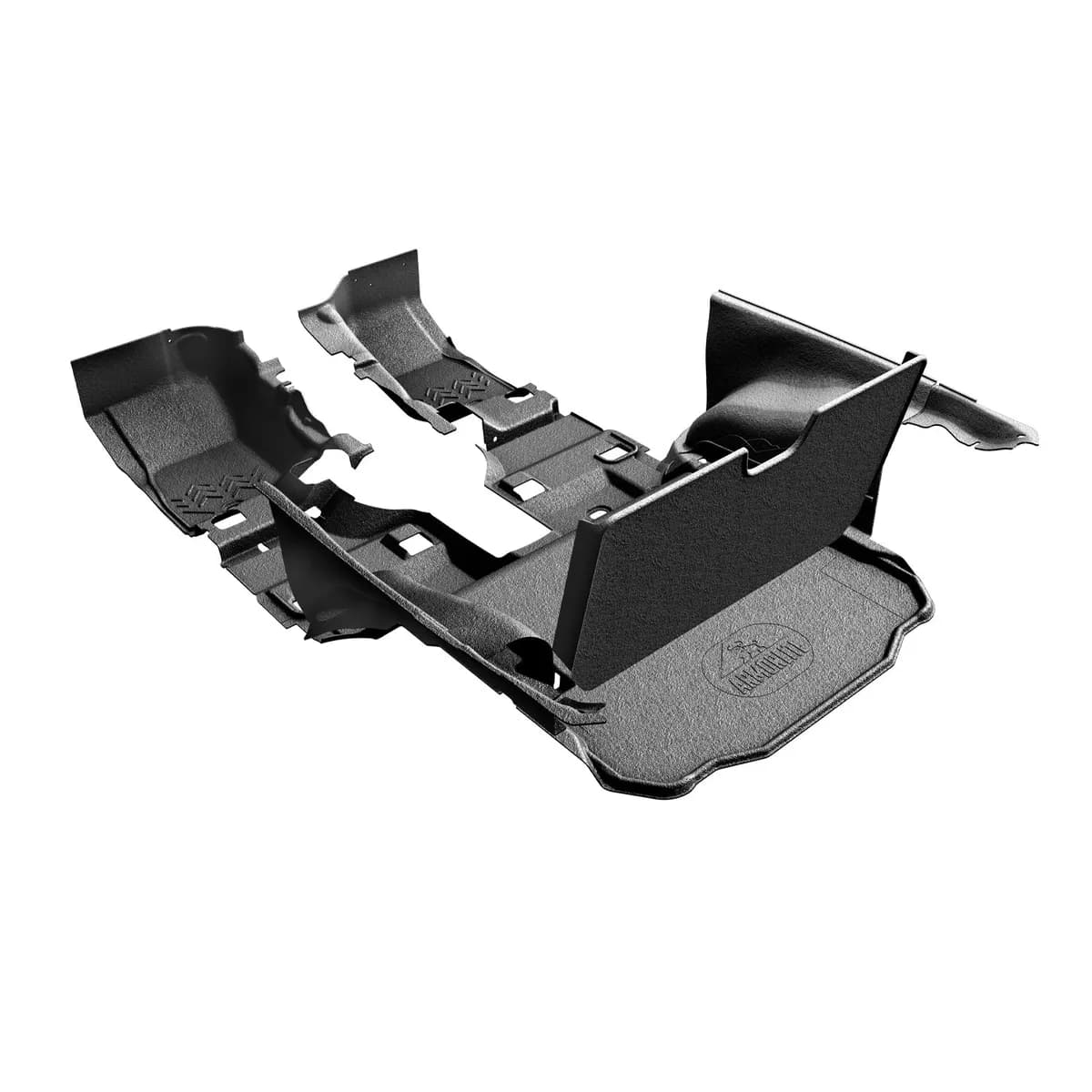 11-18 Wrangler JK 2dr full vehicle kit front and rear flooring cargo mat wheelhouse covers (l/r) seatback cover mesa smoke