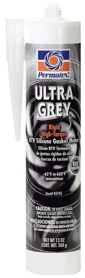 Ultra Grey Rtv Silicone Gasket Maker High Torque & High Vibrations 13oz Case