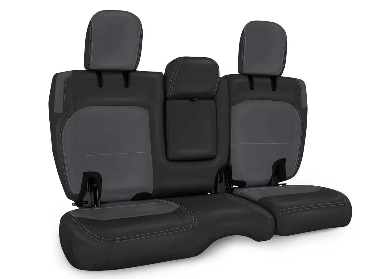 Rear Bench Cover for Jeep Wrangler JLU 4 door with Armrest Black and Gray PRP Seats