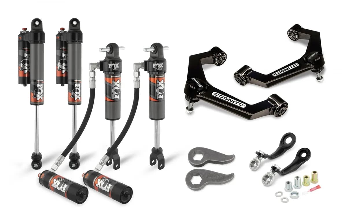 3-Inch Elite Leveling Kit with Fox 2.5 Elite Performance Series Shocks for 2011-2019 Silverado/Sierra 2500/3500 2WD/4WD Cognito