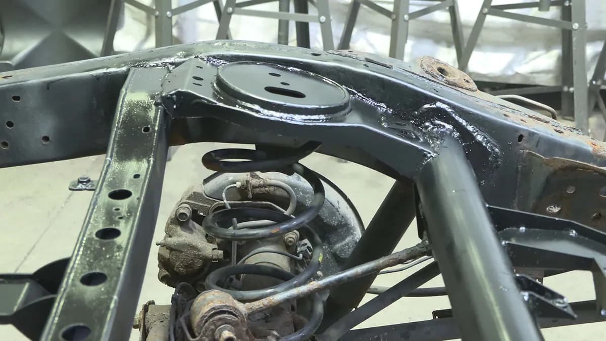 Rear Upper Coil Spring Bucket and Shock Mount For FJ Cruiser and 4Runner Driver Side Rust Buster Frameworks