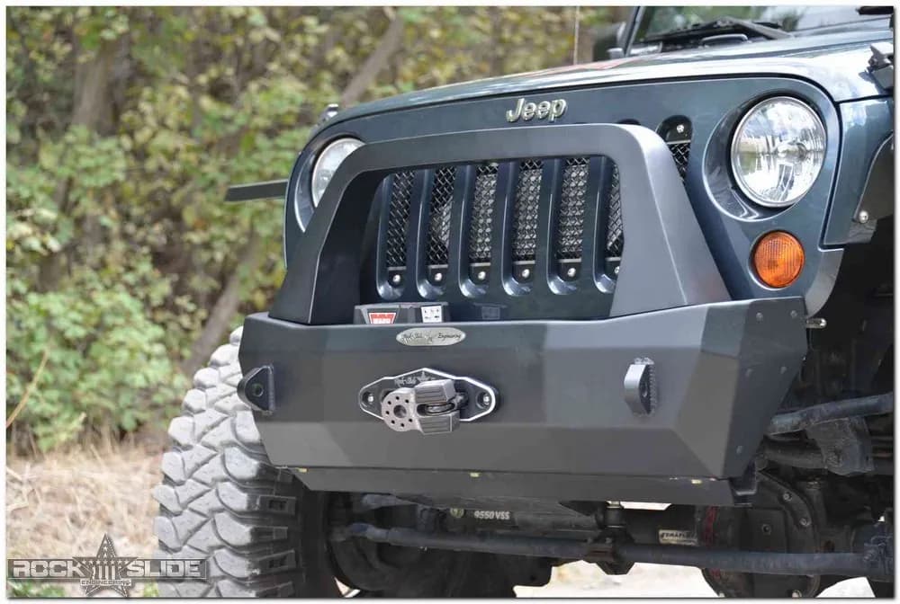 0718 Wrangler JK 24 Door Rigid Shorty Front Bumper / Complete Black