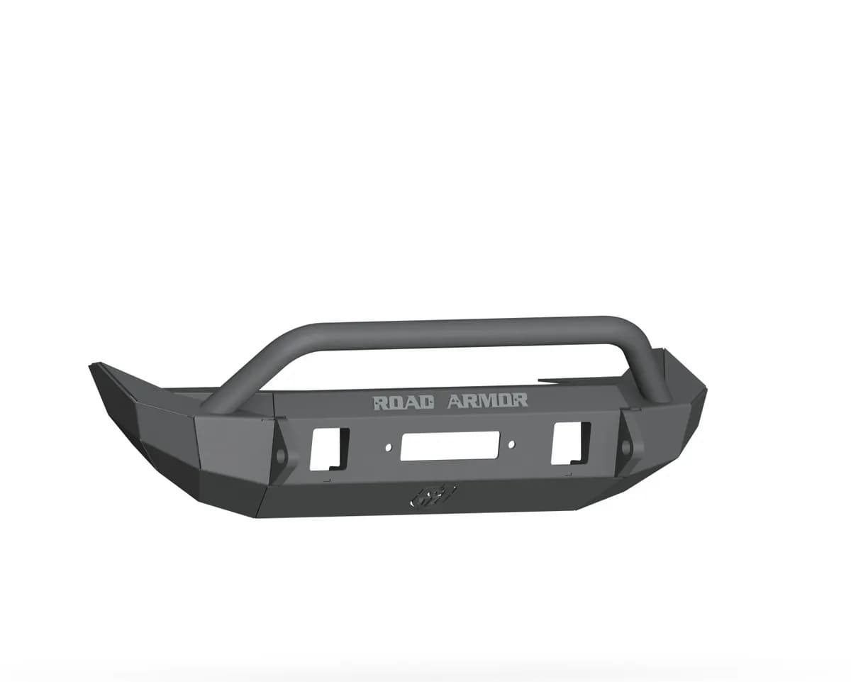 Stealth Front Mid Width Winch Bumper Pre-Runner Guard - Texture Black 2018-2025 Jeep JL JLU JT