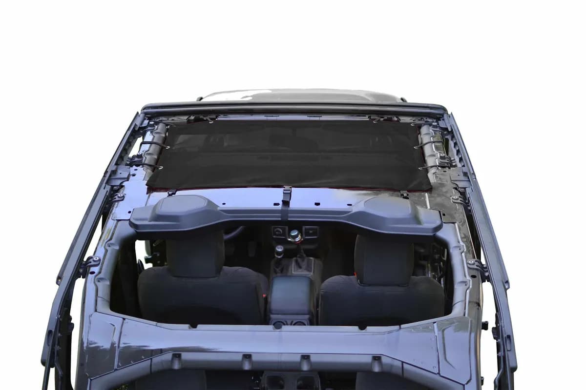 Tops and Covers 2018 to Present Fabric Teddy Front Seats only Black