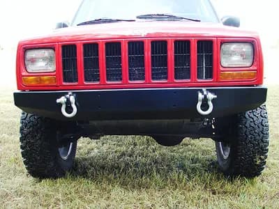Rock Hard 4x4 Patriot Series Front Bumper Black - XJ
