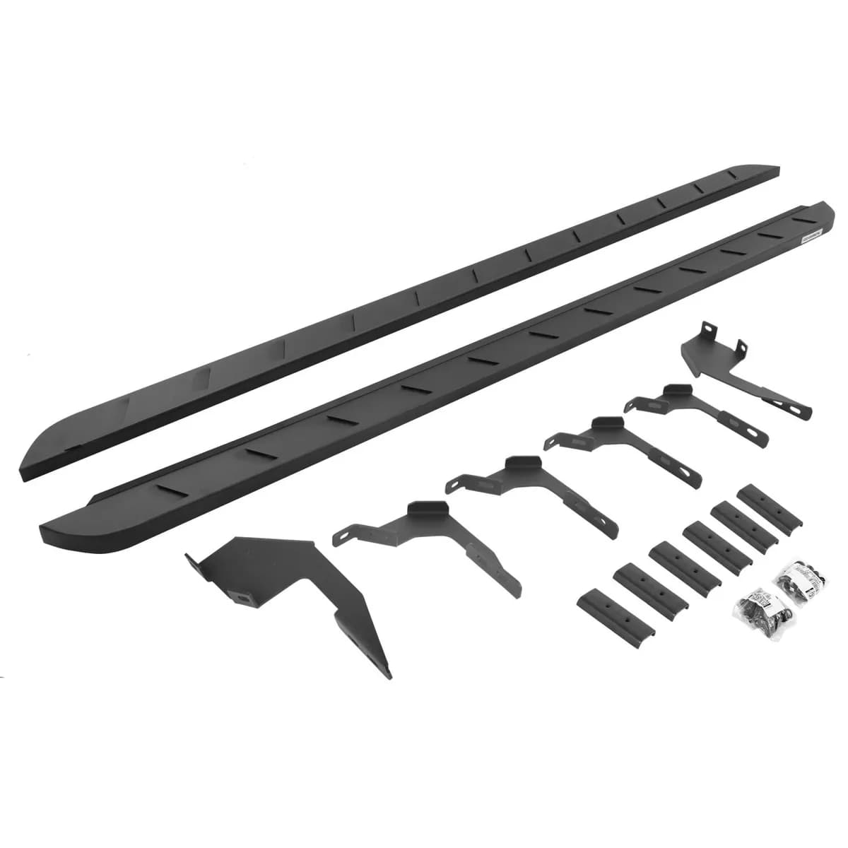 Go Rhino 63036880SPC - RB10 Slim Line Running Boards With Mounting Brackets - Textured Black