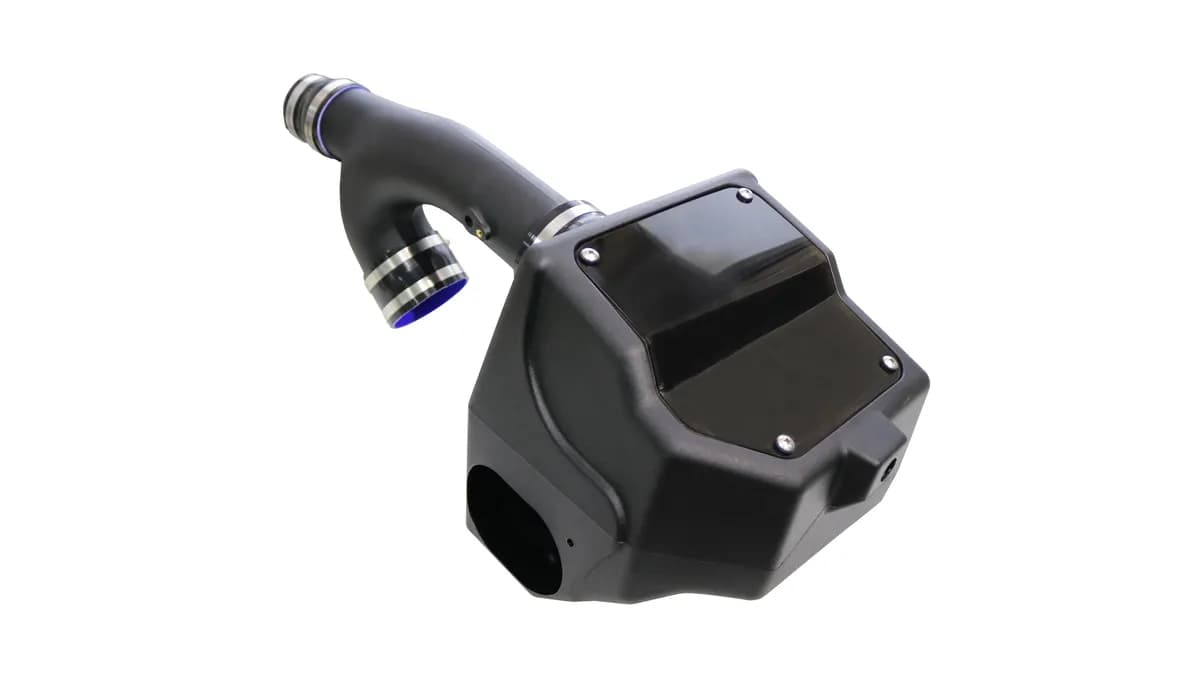Cold Air Intake Kit; Incl. Closed Filter Box/Air Duct/DryTech 3D Synthetic Filter/Connectors/Clamps;