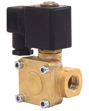 Vortex 6 Solenoid Valve; 12 Volt; 300 PSI Max. Pressure; Inlet 3/8 in. NPT; Outlet; Orifice 10mm; Brass;