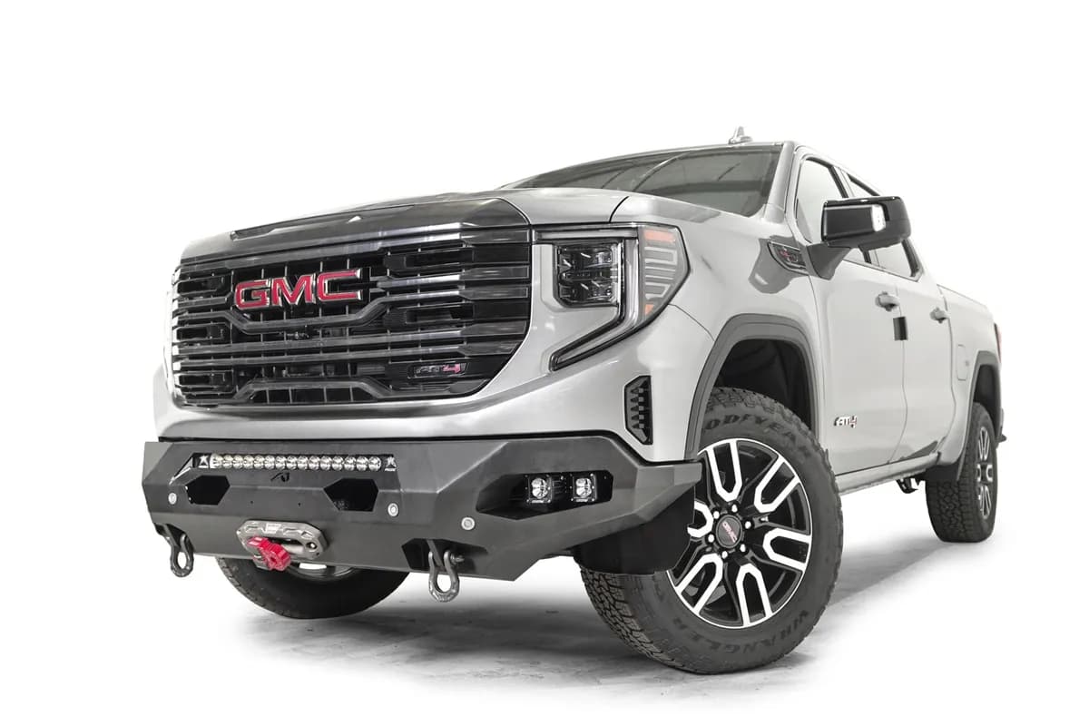 Matrix Front Bumper; 2 Stage Black Powder Coated; w/No Guard;