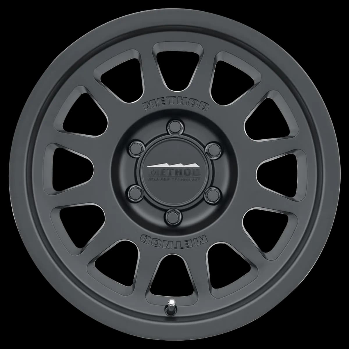 Aluminum Wheels 17x8.5 Bead Grip MR703 Bolt Pattern 6 On 139.7 Offset 0 Lip Size 1.18 Matte Black MB Method