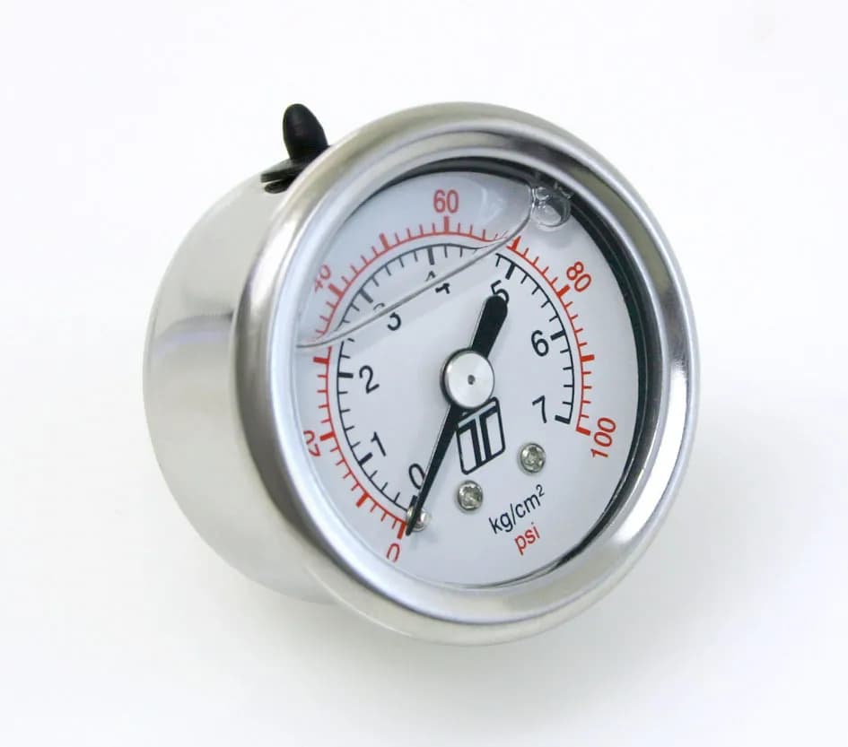 FPR Gauge 0-100psi Liquid Fill Automotive type Universal