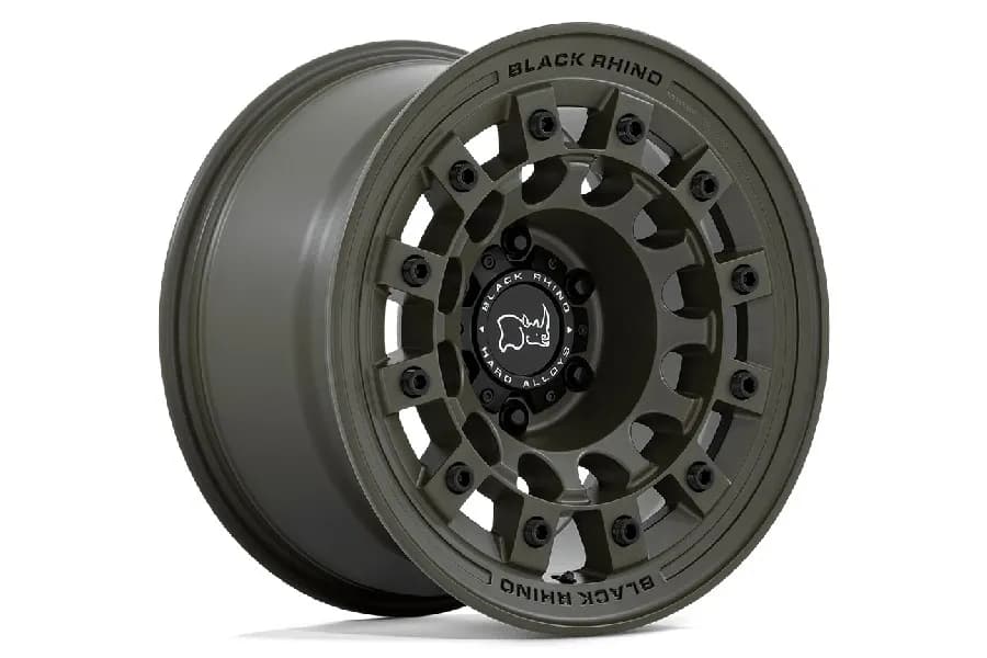 Wheel Pros Fuji Series Wheel 17X9 5X5 -12mm Olive Drab Green - JK/JL/JT