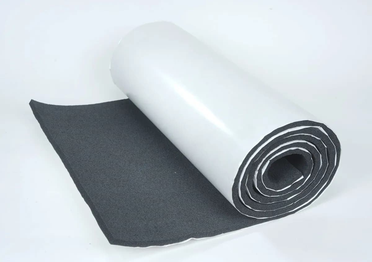 1 Roll of 24 in x 10 ft 1/2 in Silencer W/Pres Sens Adhesive. Total 20 Sqft.