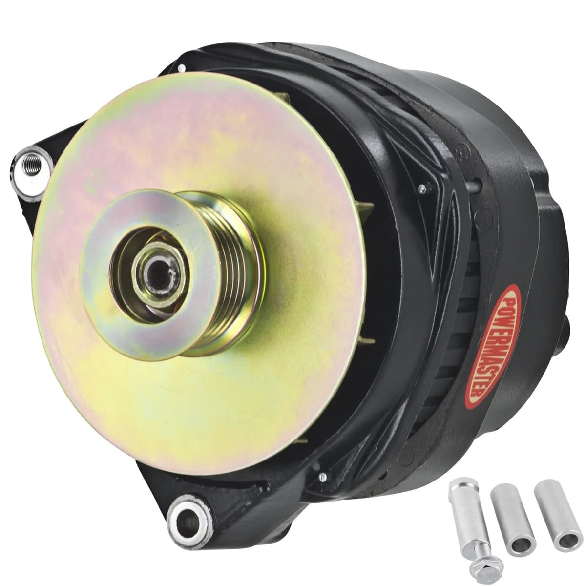 Alternator; CS144; Offset 2 in. Spools; 200 Amp; 125 Idle; Black;
