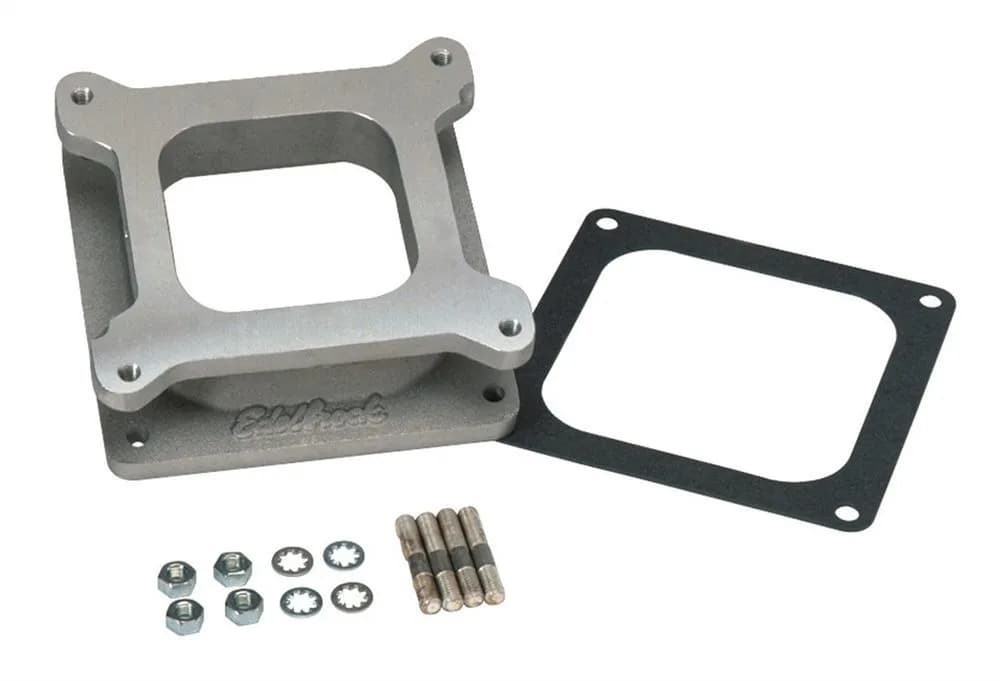 Edelbrock 8716 Carb Adapter #8716 4150 Standard-Flange Carb to 4500 Manifold Flange 2 in.