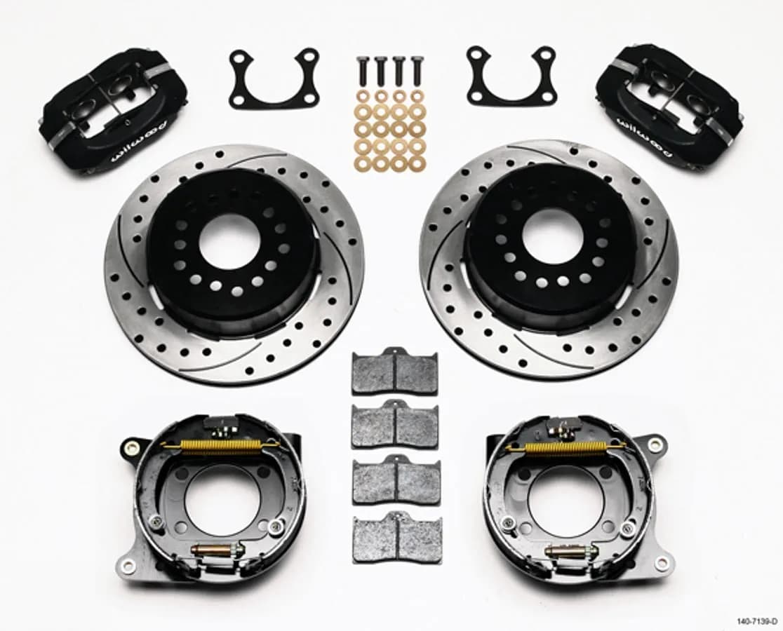 Wilwood FDLI PS Park Brake Kit Drilled Big Ford 2.36in Offset