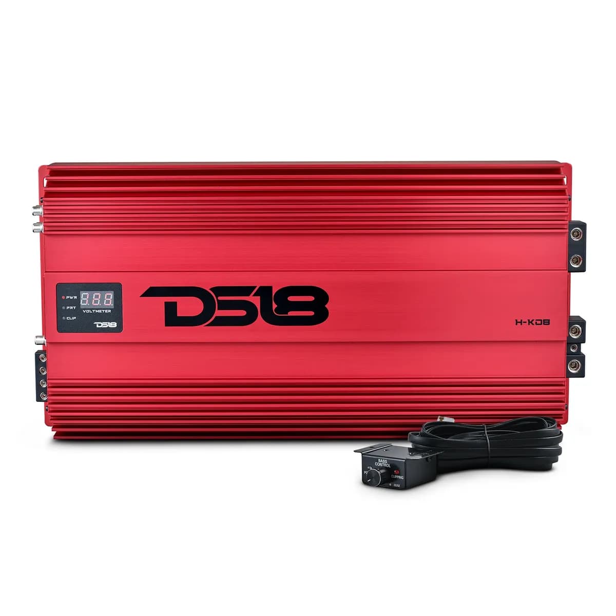 1-Channel | 15000 (Burst) @ 0.5Î© | 8000 @ 1Î© | 4800 @ 2Î© | 2500 @ 4Î© Watts RMS | With Voltmeter | Red