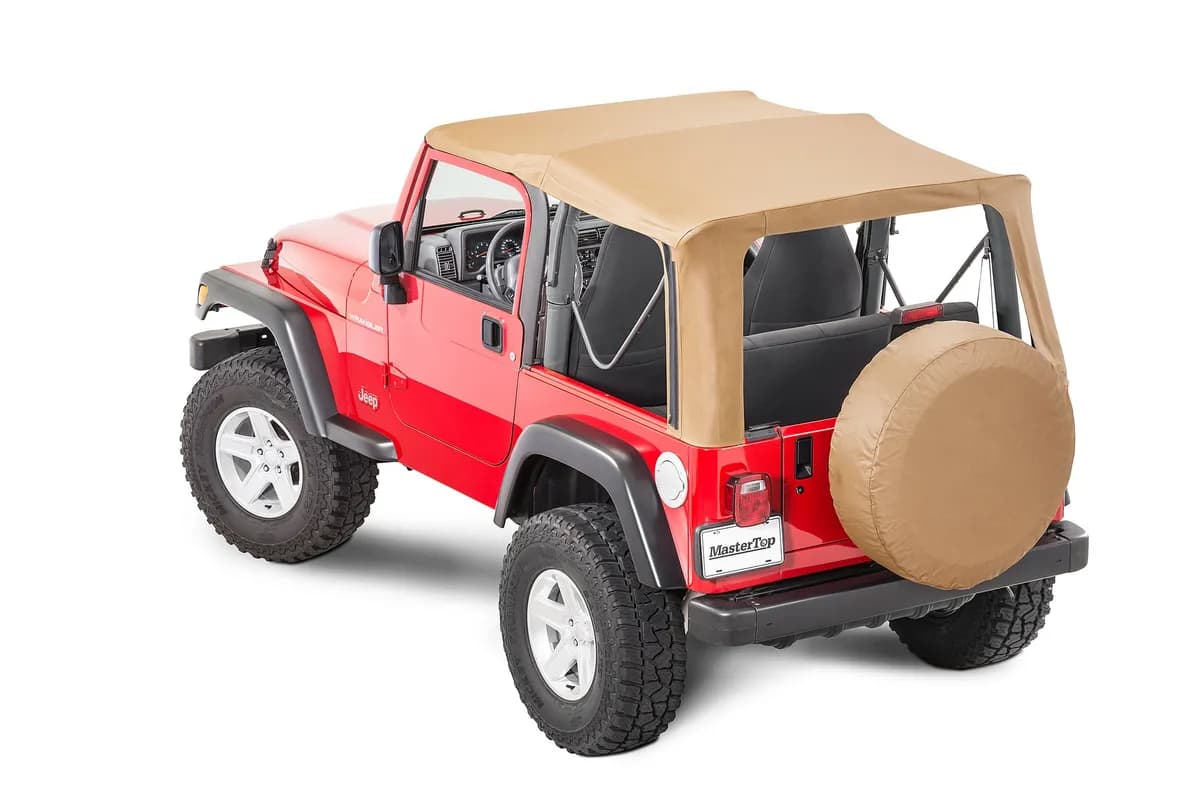 Jeep TJ Replacement Top No Doorskins Tinted Glass For 97-06 Jeep Wrangler TJ Spice Diamond MasterTop