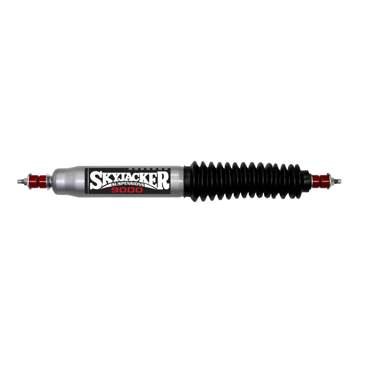 Steering Stabilizer Extended Length 20.21 Inch Collapsed Length 12.05 Inch Silver w/Black Boot Replacement Cylinder Only No Hardware Included Skyjacker