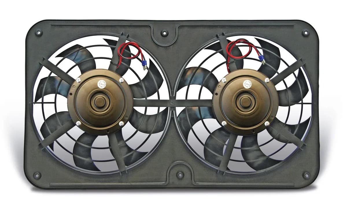 Fan Electric 12 1/8in Dual Shrouded Pusher Loprofile Sblade W/O Controls
