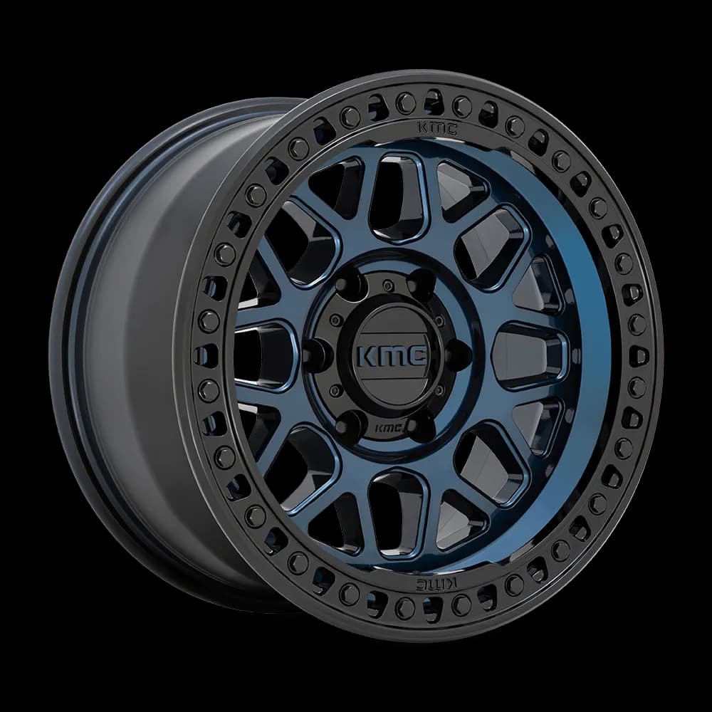 Kmc Km549 Grs 17x8.5 0 6x135 Midnight Blue With Gloss Black Lip