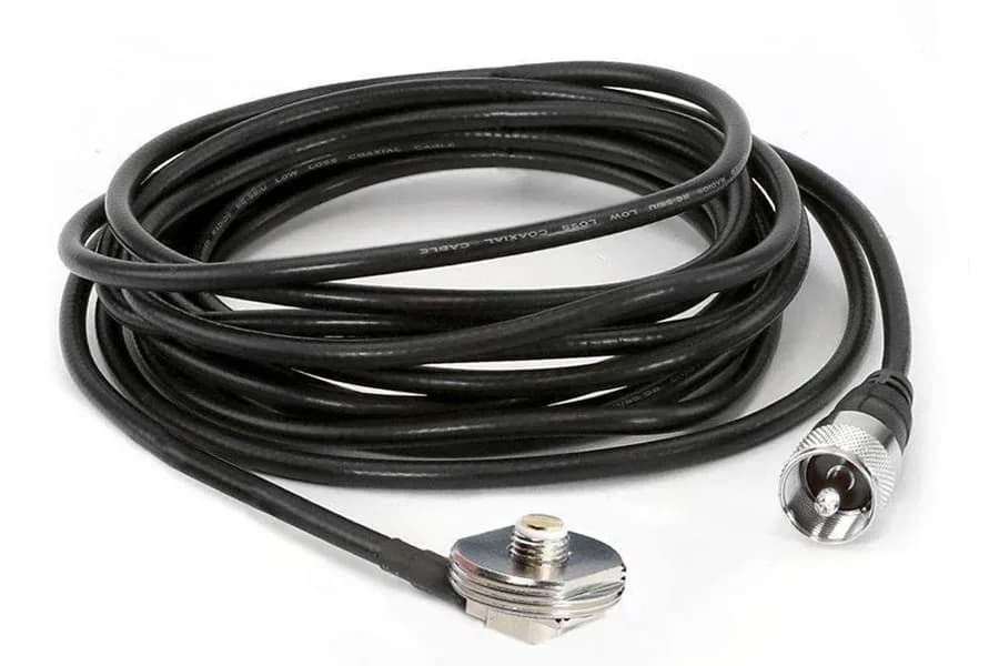 Rugged Radios Antenna Coax Cable with 3/8 NMO Mount - 15ft