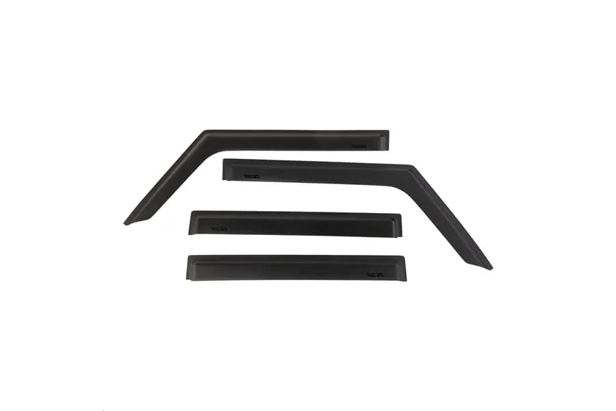 Window Visors Matte Black; 1819 Jeep Wrangler/Gladiator