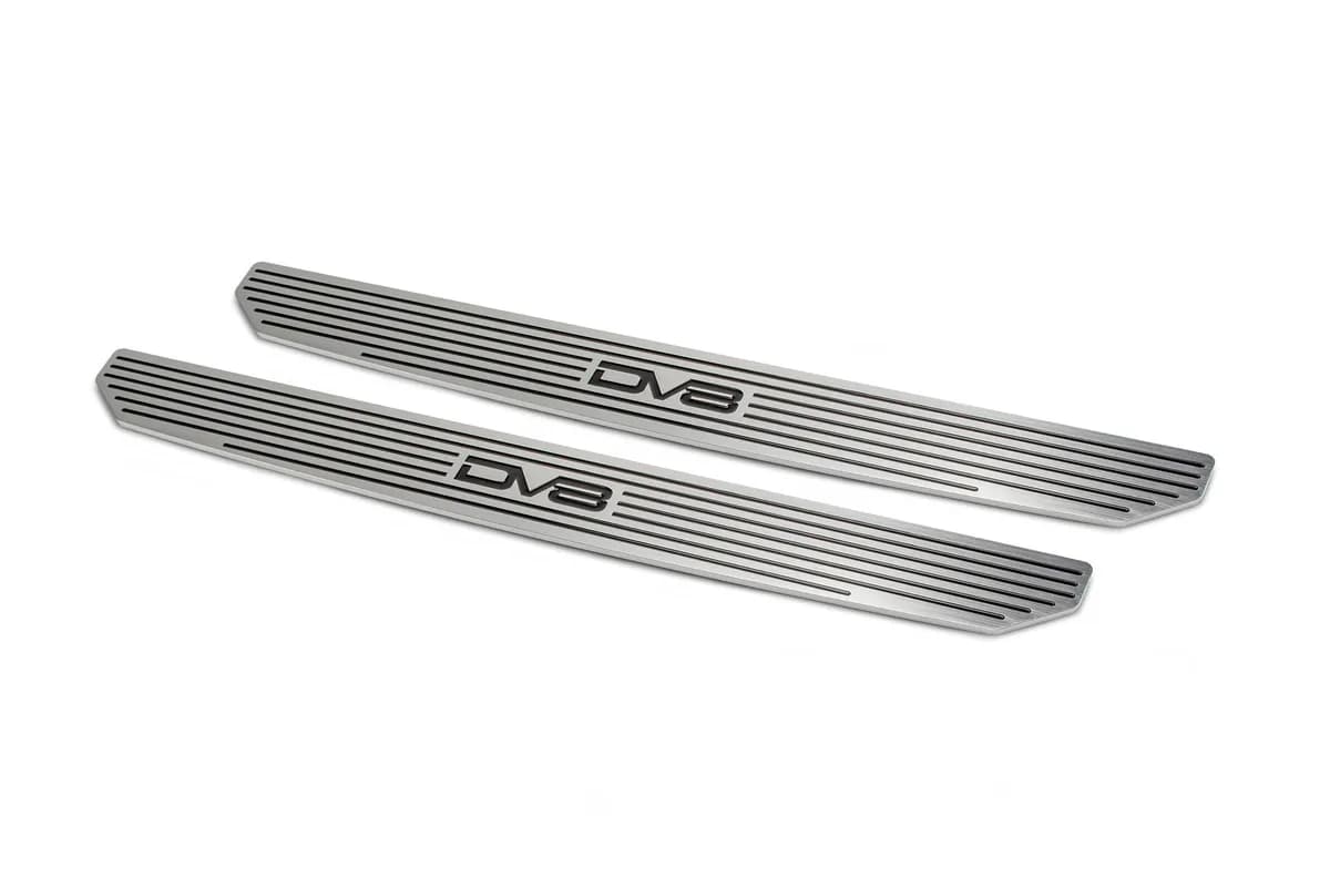 Jeep JL 4 Door Rear Sill Plates 18-Pres Wrangler JL with DV8 Logo 4 Door Only DV8 Offroad