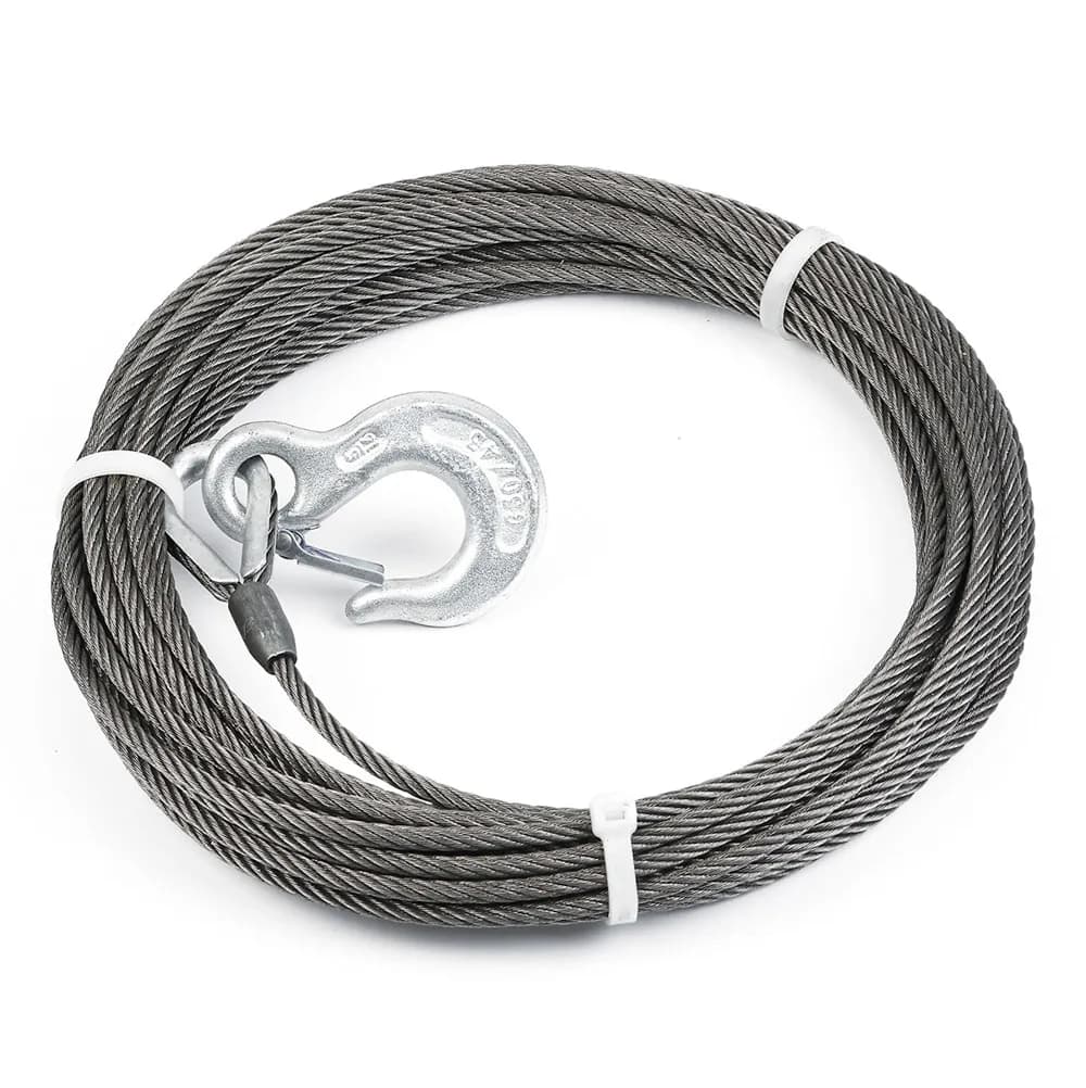 Wire Rope Assembly 1/4 Inch Diameter x 50 Foot Length