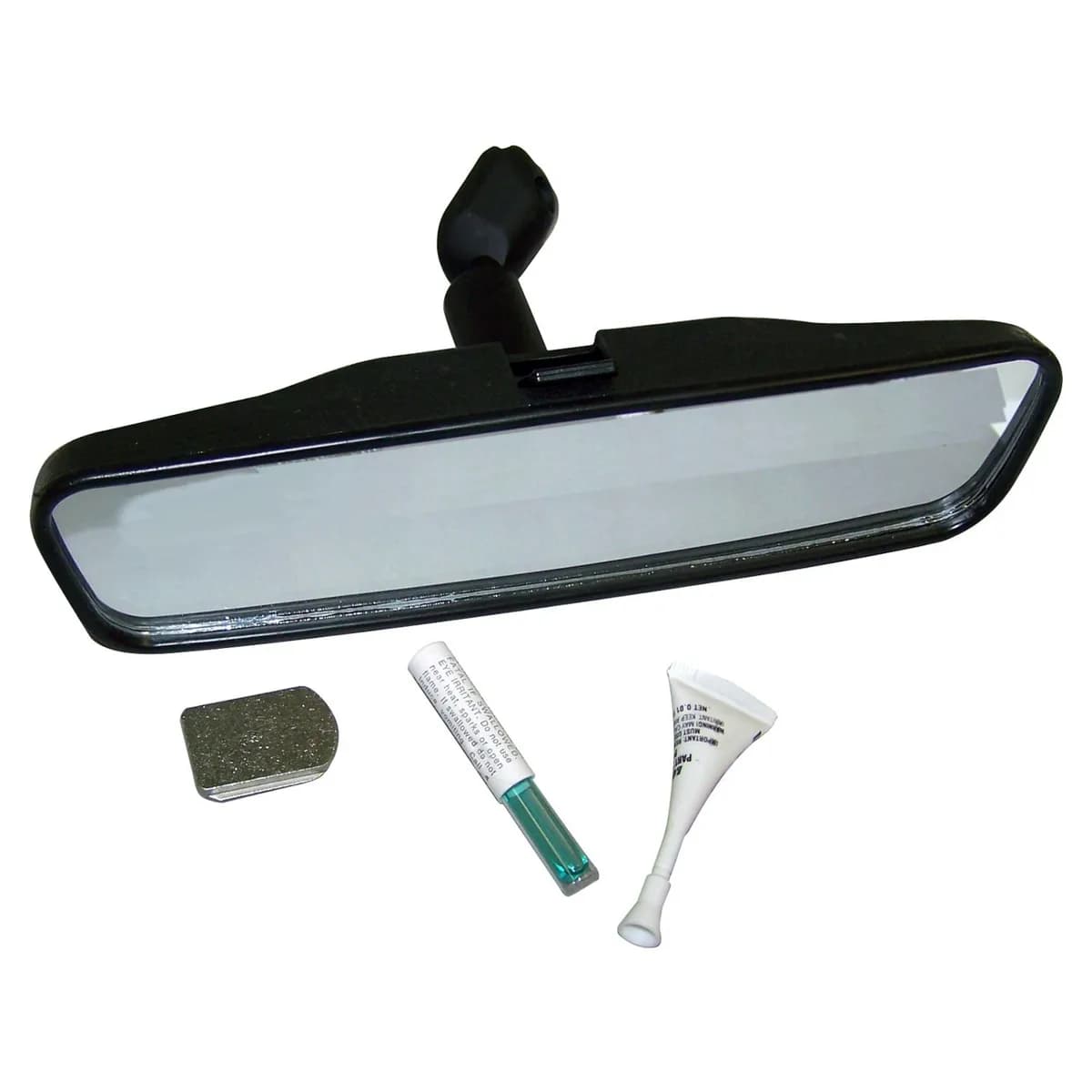 1955-1983 CJ-5 CJ 8-1/2in Rearview Mirror w/ button & adhesive 1976-1986 CJ-7 CJ 8-1/2in Rearview Mirror w/ button & adhesive 1981-1986 CJ-8 CJ 8-1/2in Rearview Mirror w/ button & adhesive 1987-1995 Wrangler YJ 8-1/2in Rearview Mirror w/ button & adhes