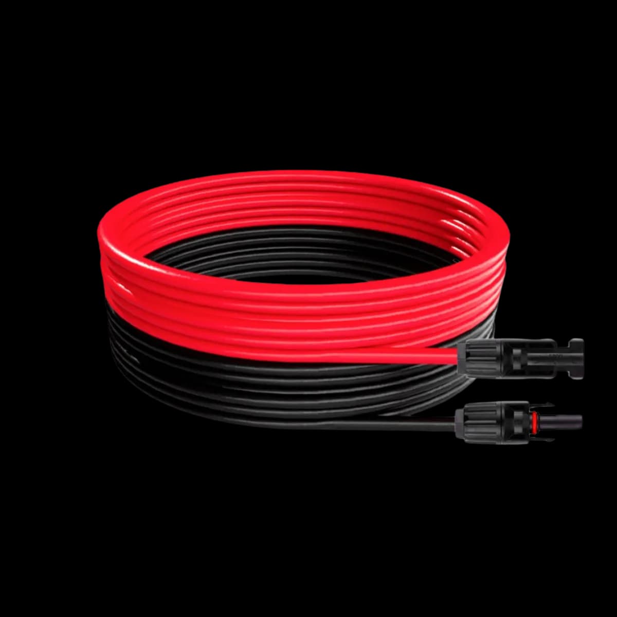 25ft Extension Cable 10awg Red/Black With Mc4 Connectors