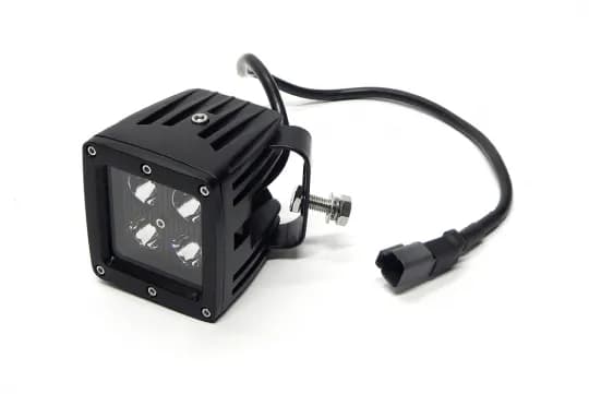 3.0 X 3.0 Inch 16W Square LED Light Spot 1,440 Lumens Each Black Series Southern Truck Lifts