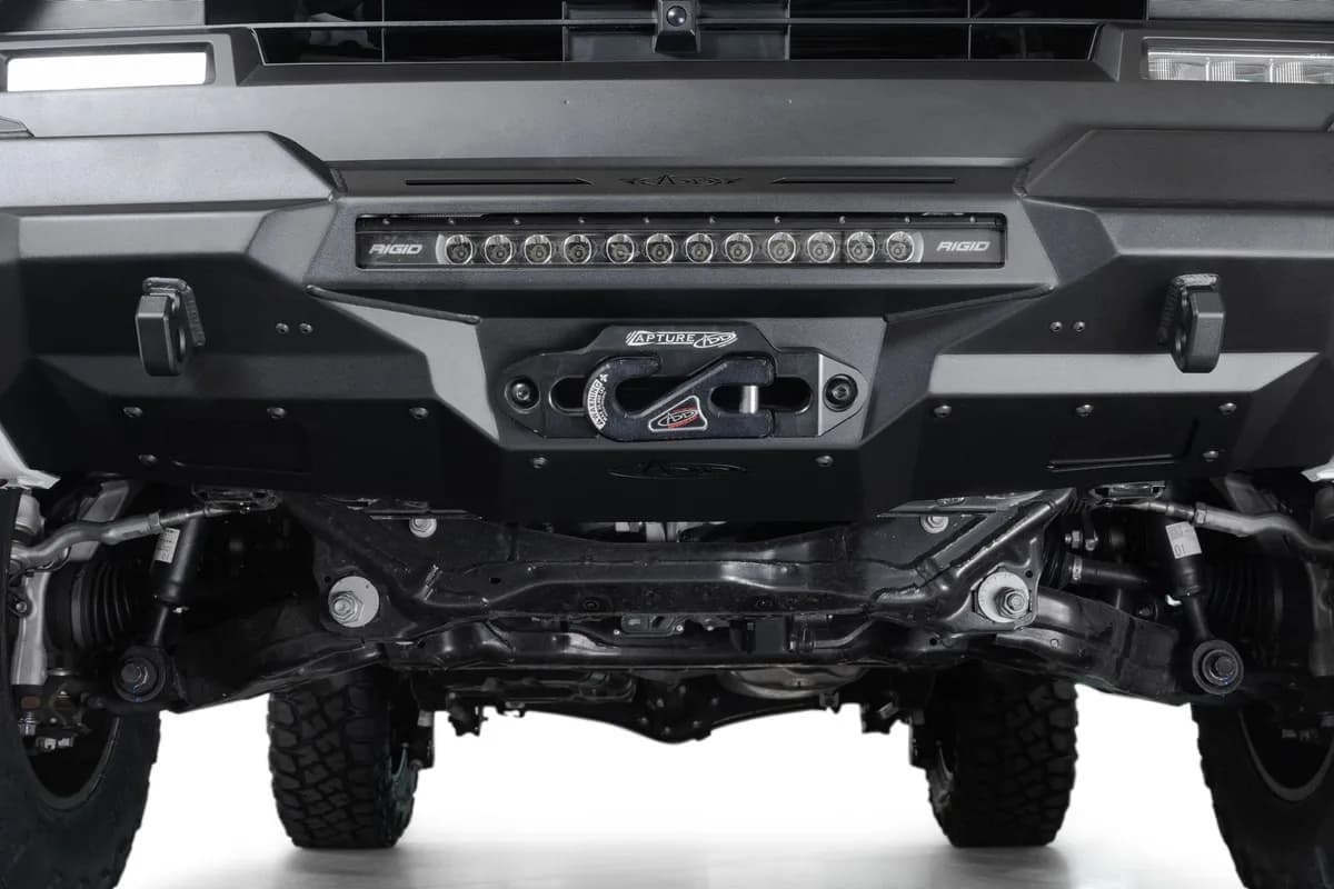 Addictive Desert Designs 2025 Toyota 4Runner Stealth Center Mount Front Bumper with Top Hoop F710353070103